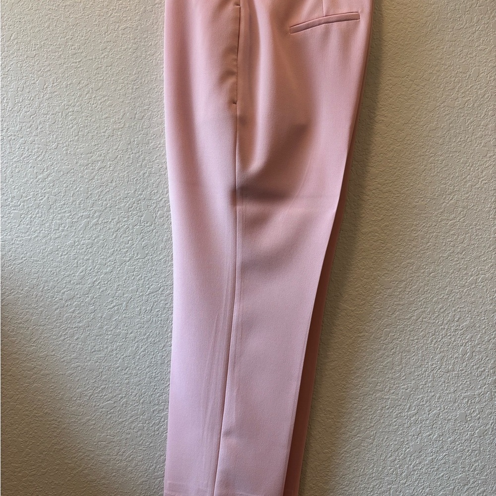 Kasper Blush Pink Flat Front Pants